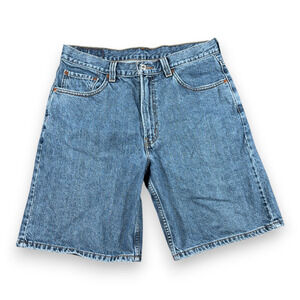 Vintage Levis 550 Shorts Mens 34 Blue Medium Wash Cotton Denim Jean Relaxed Y2K